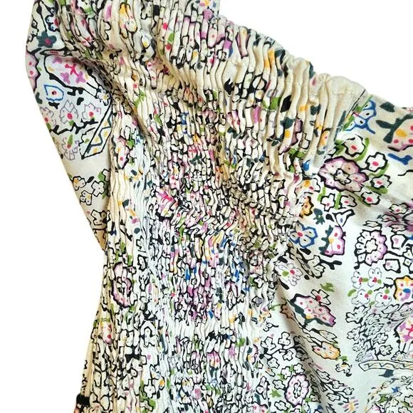 Girls From Savoy by Anthropologie White Halter Fit and Flare Dress
