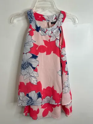 Girls Size 7 Girls Pink sequin hearts Dress