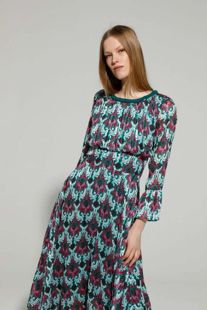 Goa Goa Baroque Print Midi Dress