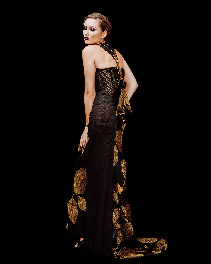 Gold Leaf Twilight Gown