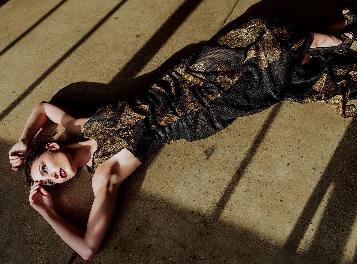Gold Leaf Twilight Gown