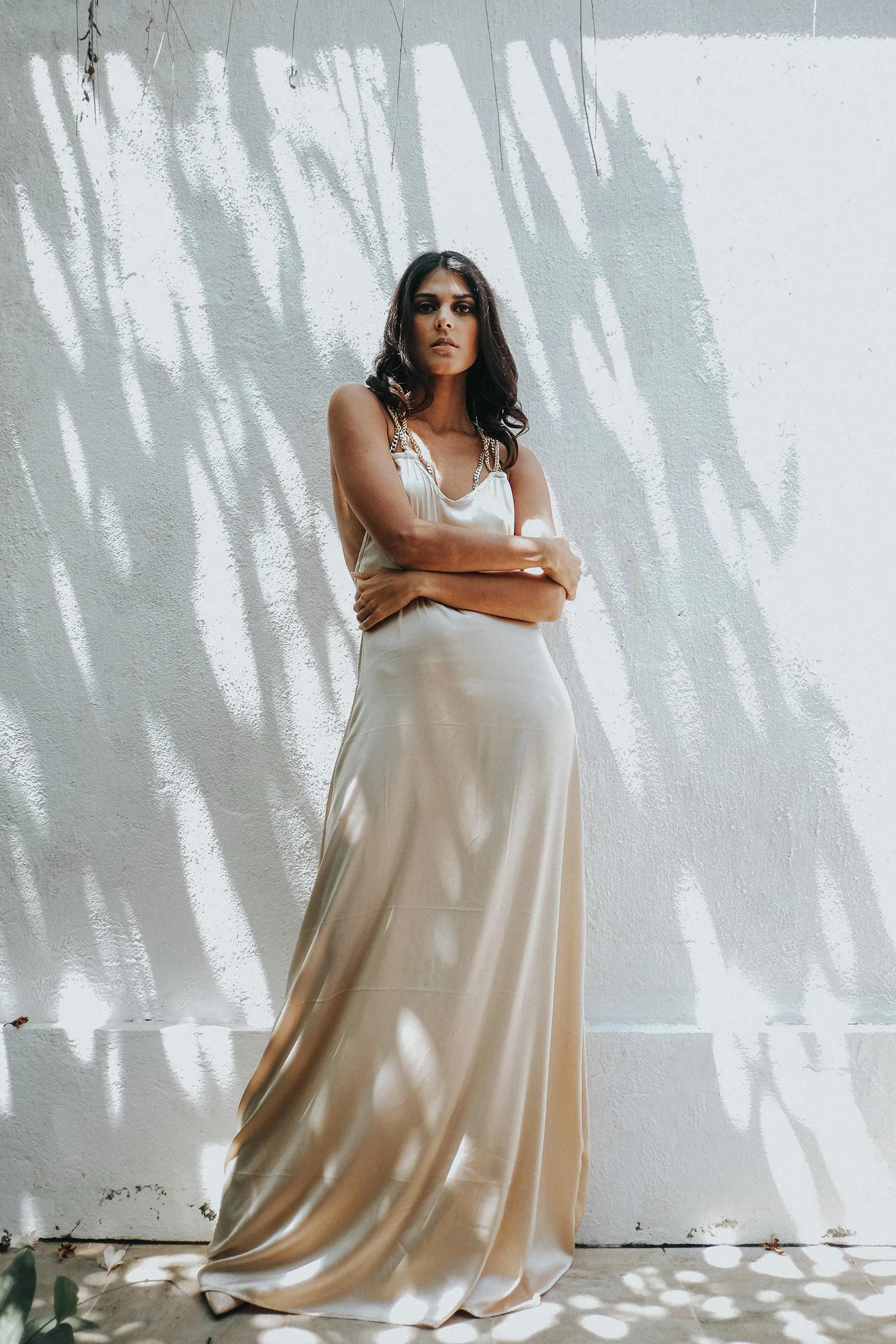 Golden Chain Silk Gown