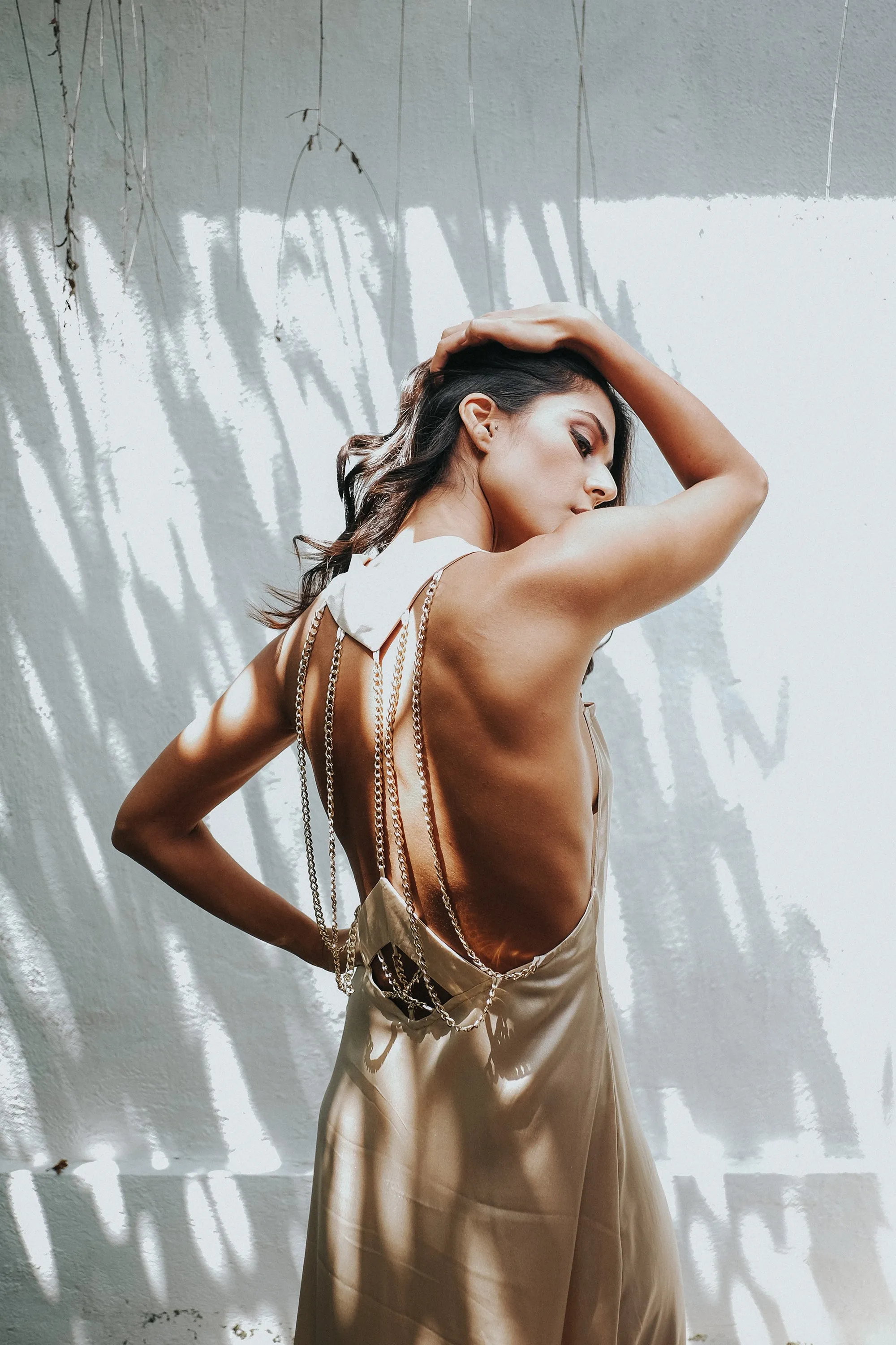 Golden Chain Silk Gown