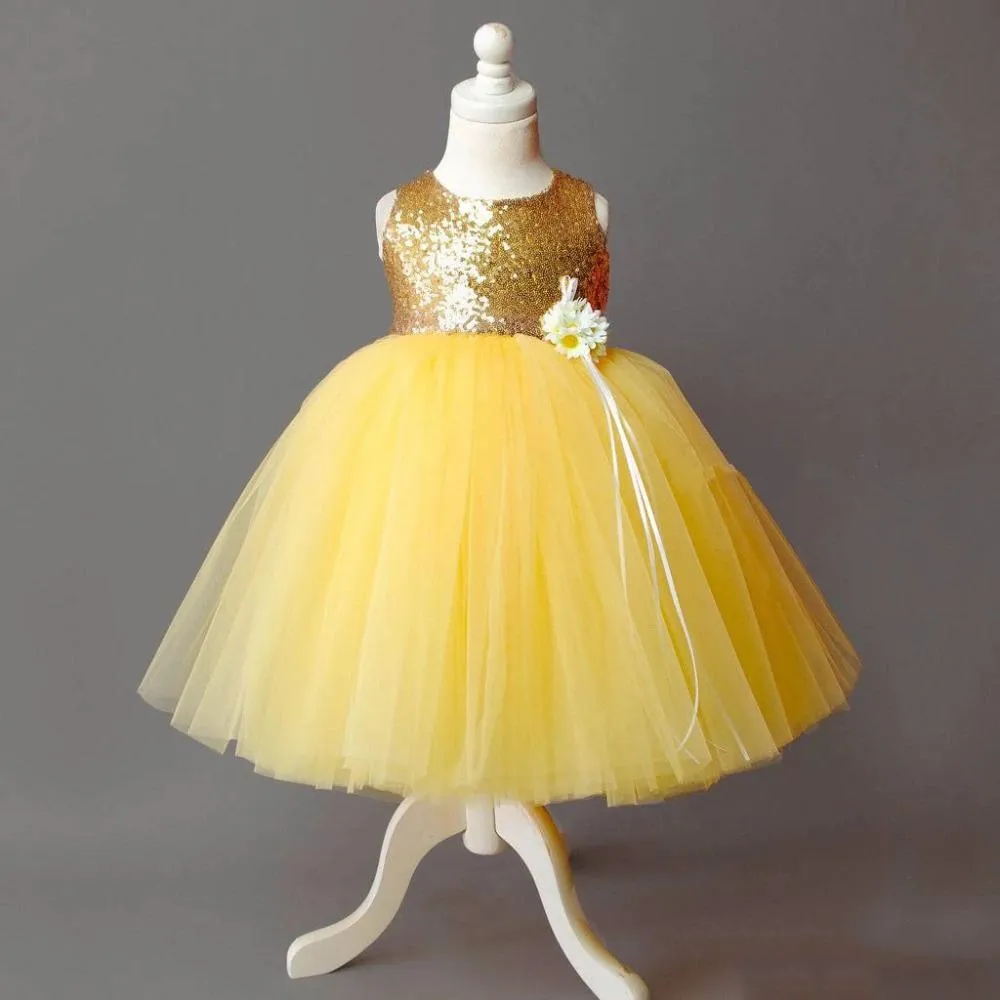 Golden Princess Glam Dress - Priority Shipping