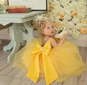 Golden Princess Glam Dress - Priority Shipping