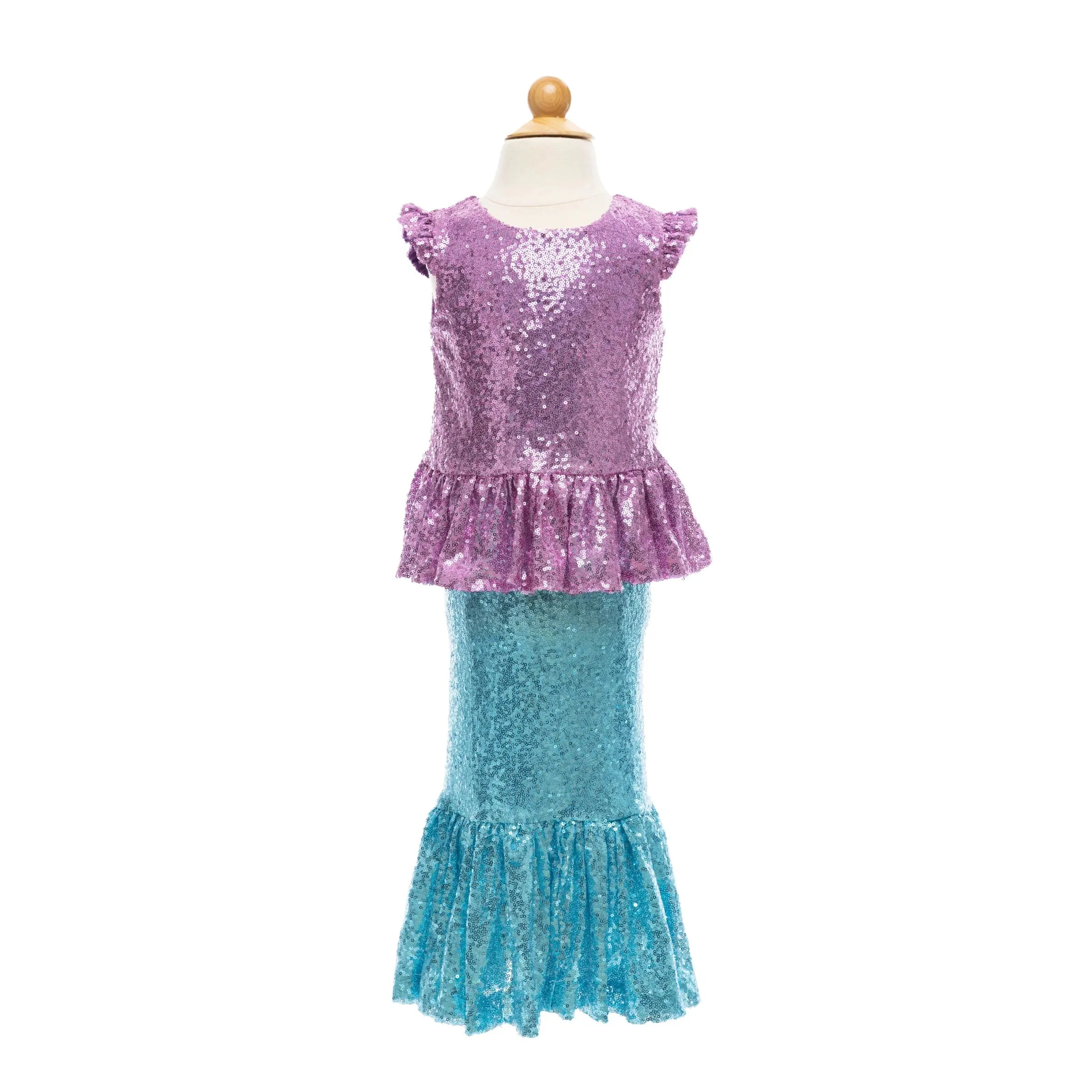 Great Pretenders Sequins Sparkle Mermaid Top & Skirt Set