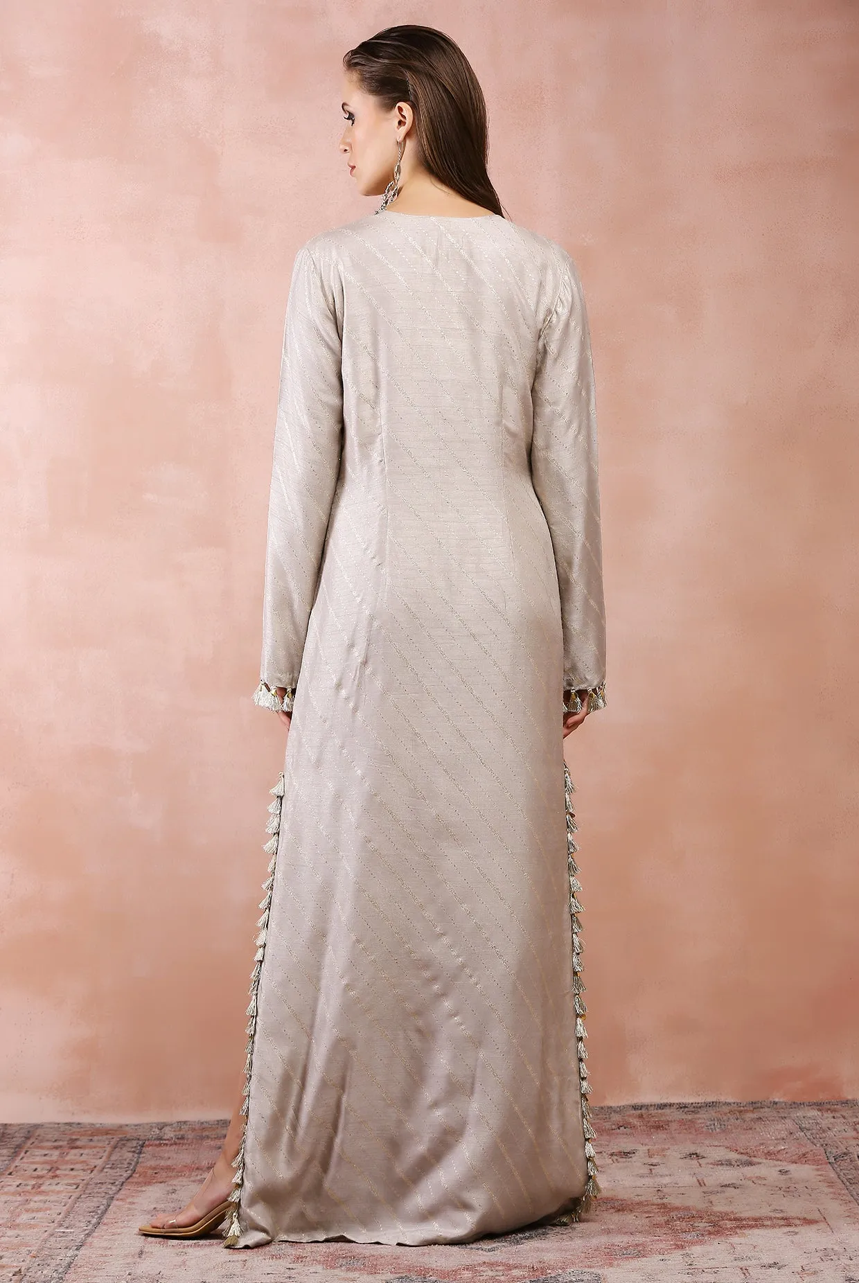 GREY BAGH EMBROIDERED KAFTAN