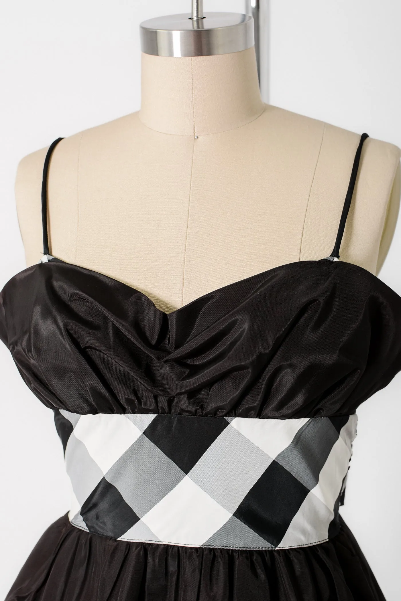 Gunne Sax Gingham Taffeta Gown