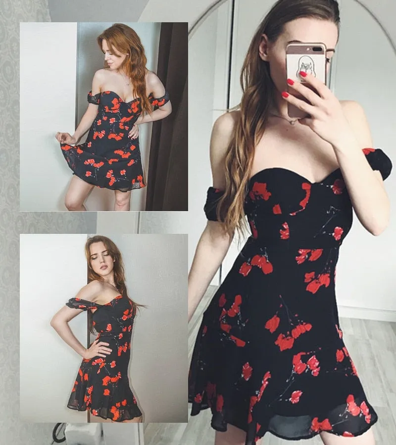 Honey Avenue Mini Dress - Black