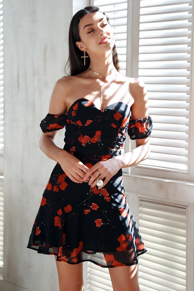 Honey Avenue Mini Dress - Black