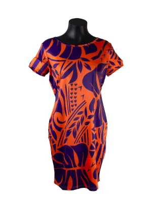 IC Monstera Body Con  Orange