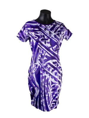 IC Print Body Con Purple