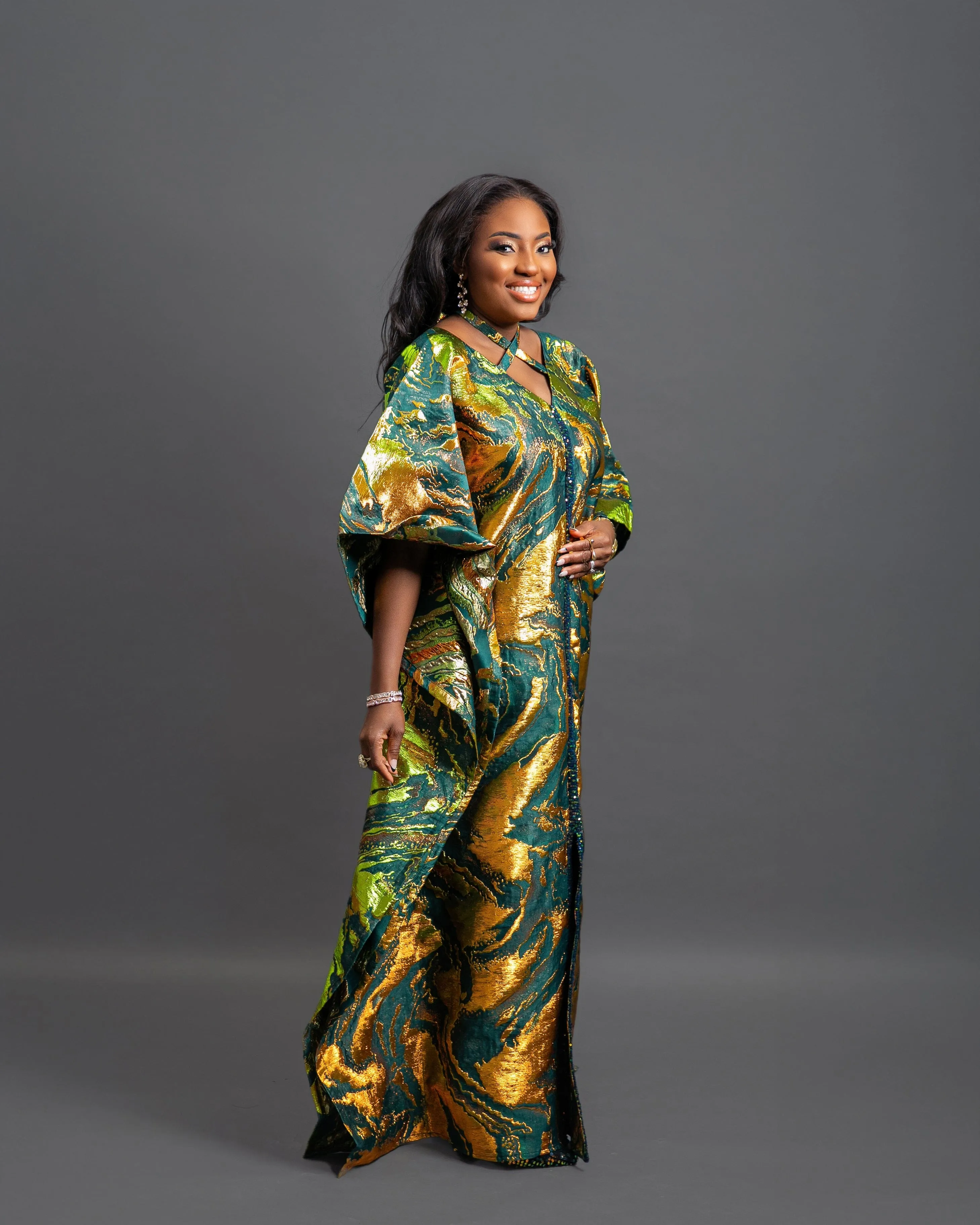 Ifeneme Brocade Kaftan Boubou dress