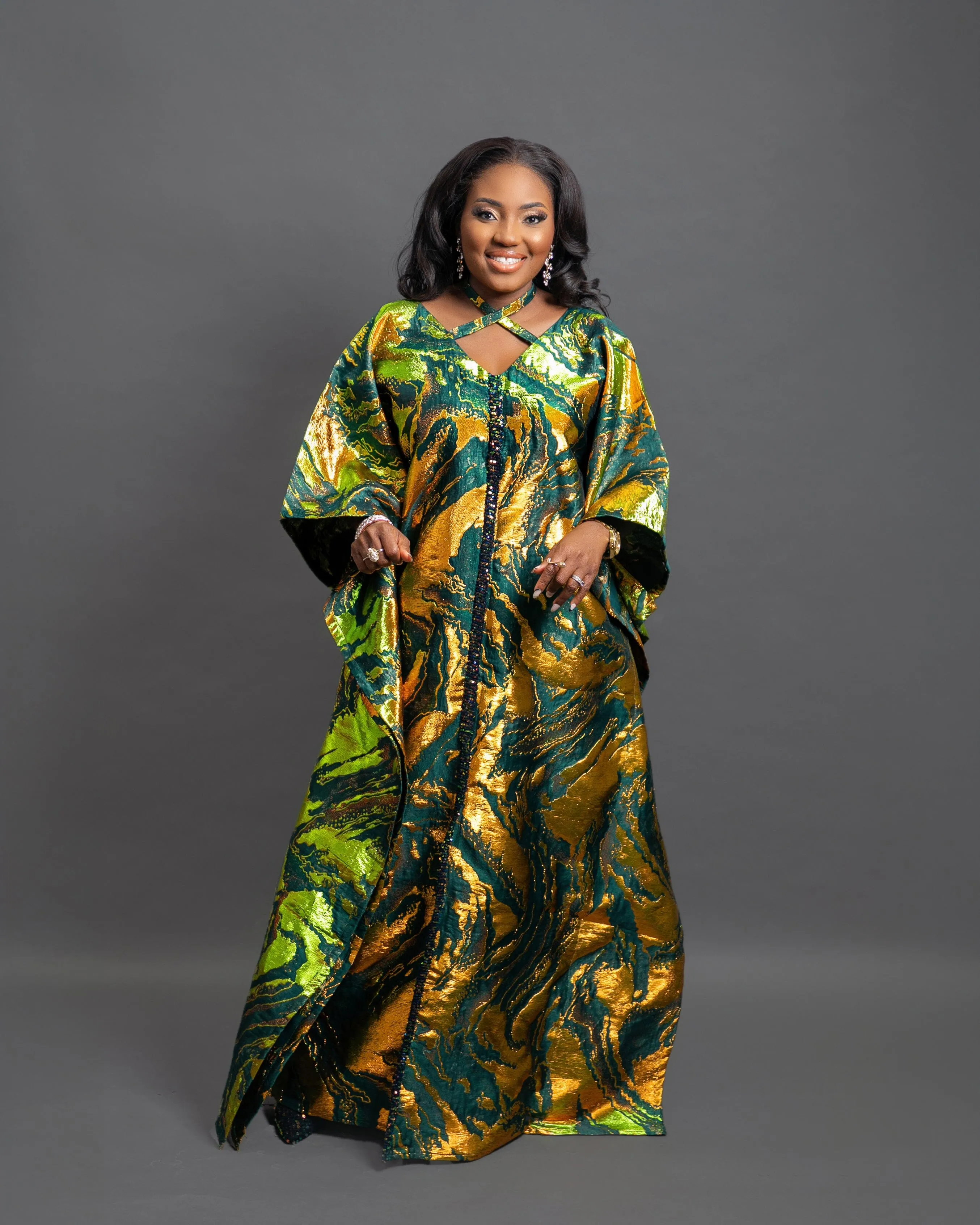 Ifeneme Brocade Kaftan Boubou dress