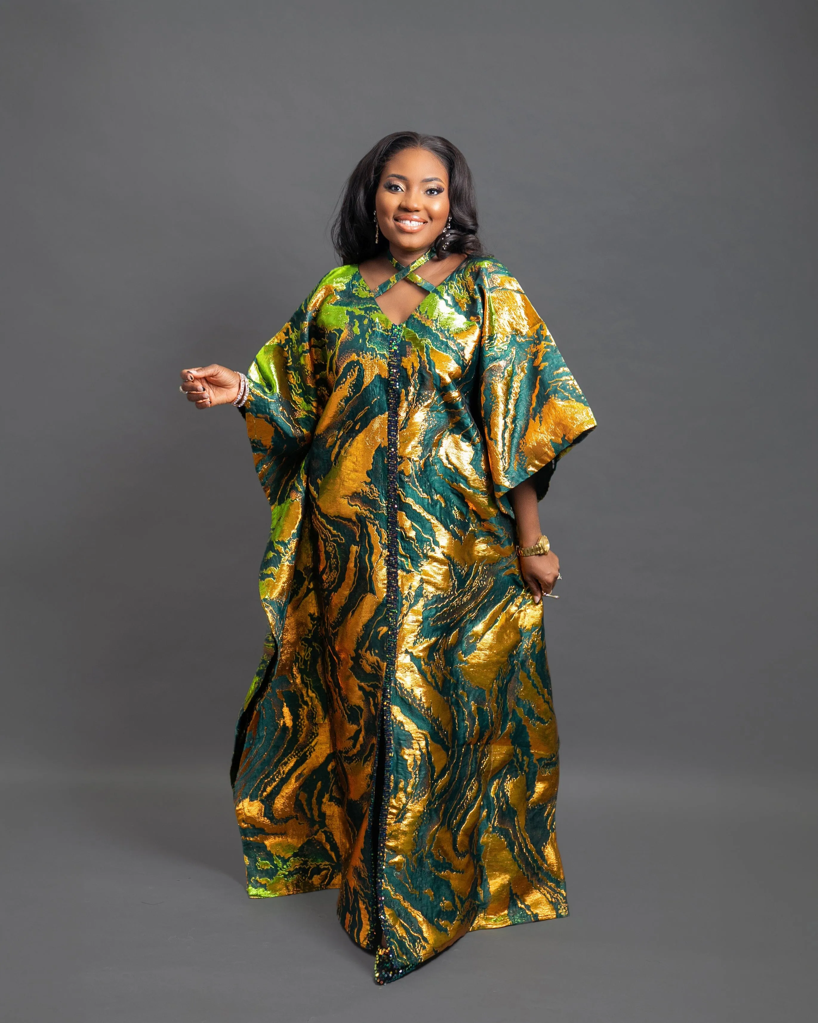 Ifeneme Brocade Kaftan Boubou dress