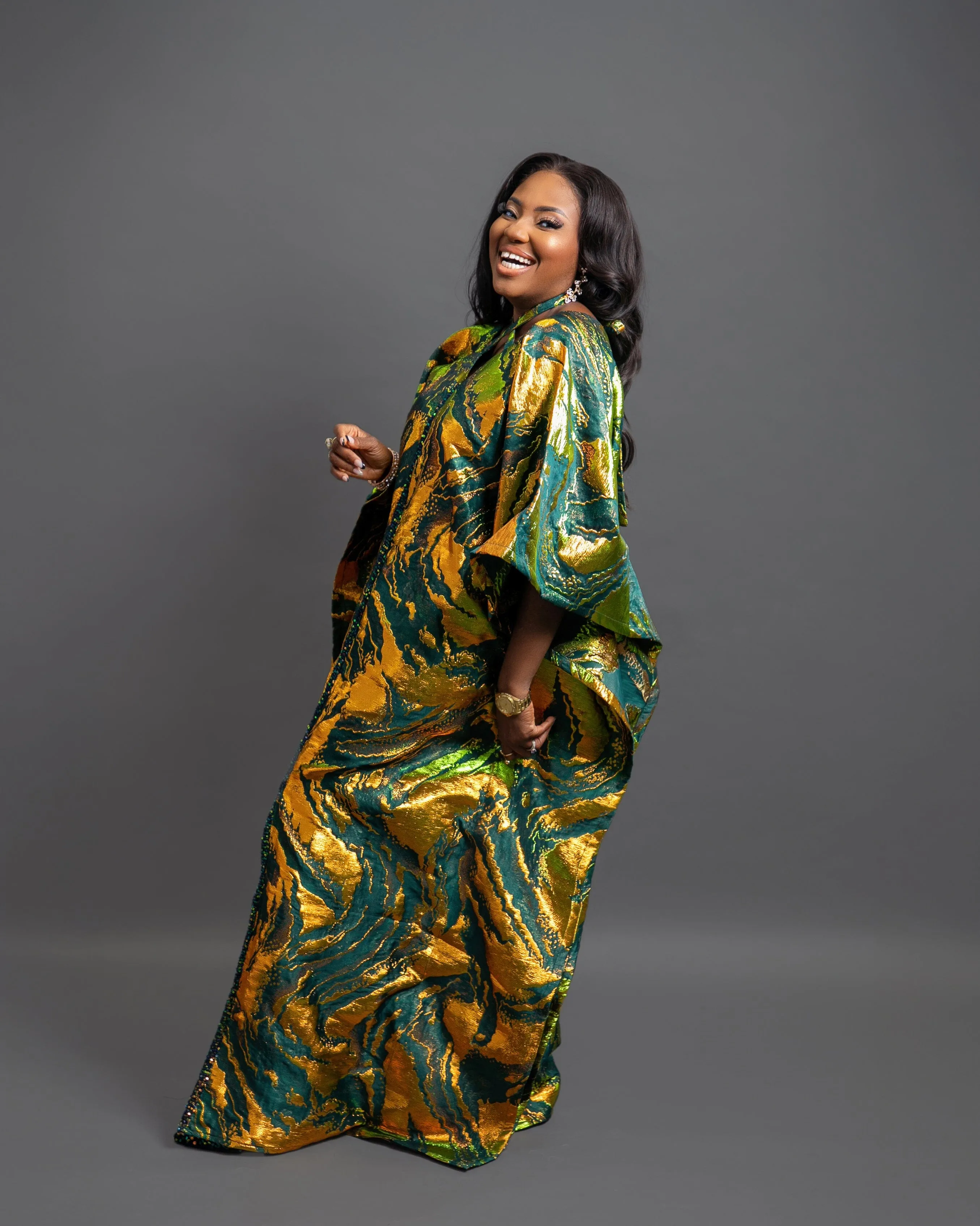 Ifeneme Brocade Kaftan Boubou dress