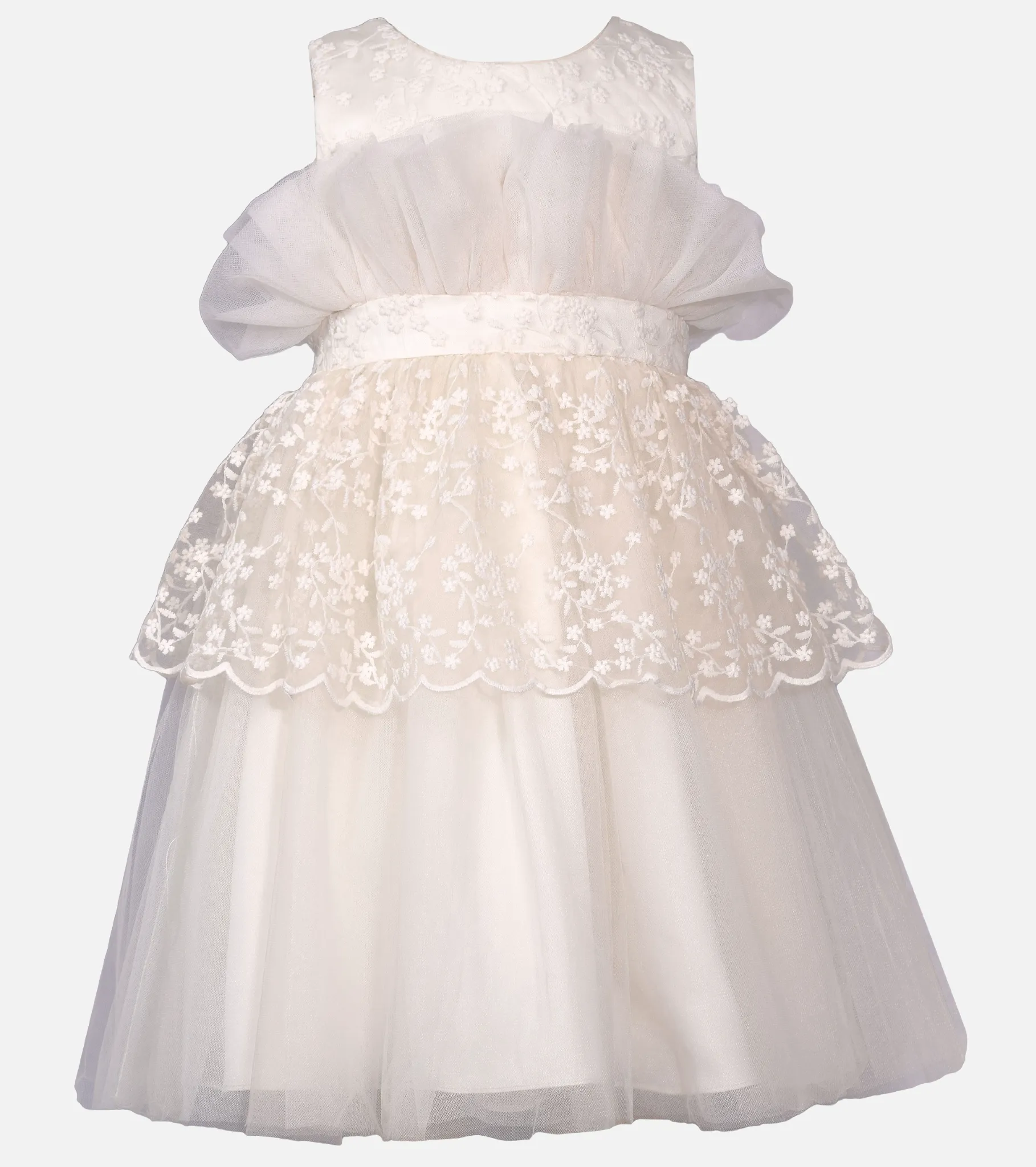Isadora Lace Peplum Party Dress