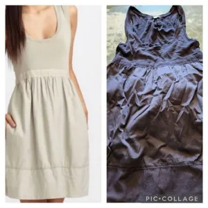 James Perse black Scoop Neck Empire Waist Tank Dress size 1 (Small)