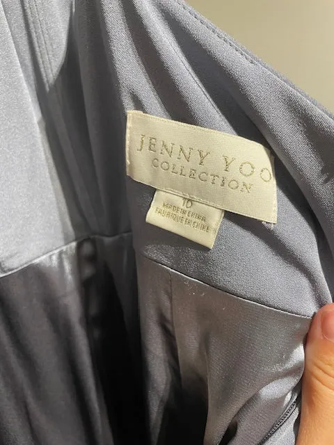 Jenny Yoo "Aniston" in Hydrangea Grey, Size 10
