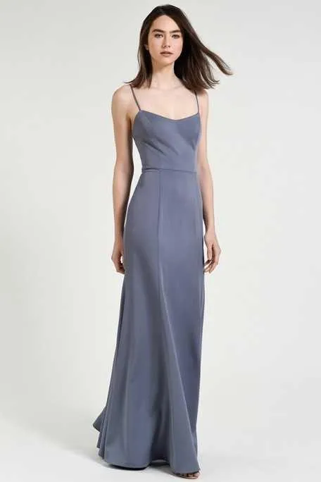 Jenny Yoo "Aniston" in Hydrangea Grey, Size 10