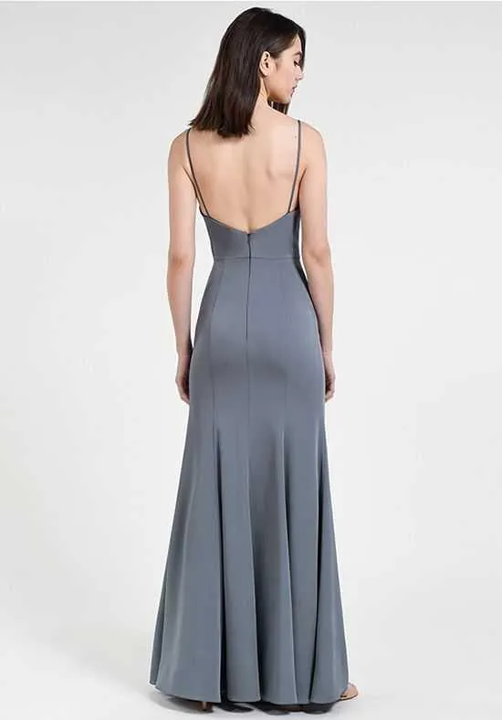 Jenny Yoo "Aniston" in Hydrangea Grey, Size 10