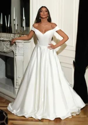 Jessica McClintock Size 6 700275 Ivory Gown