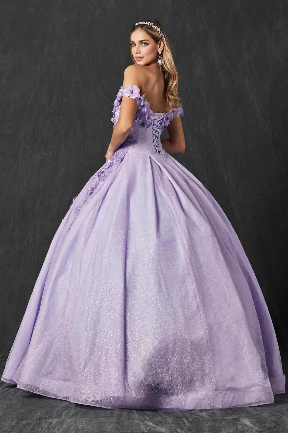 Juliet 1433 Dress Quinceanera Ball Gown 3D Floral Embroidered