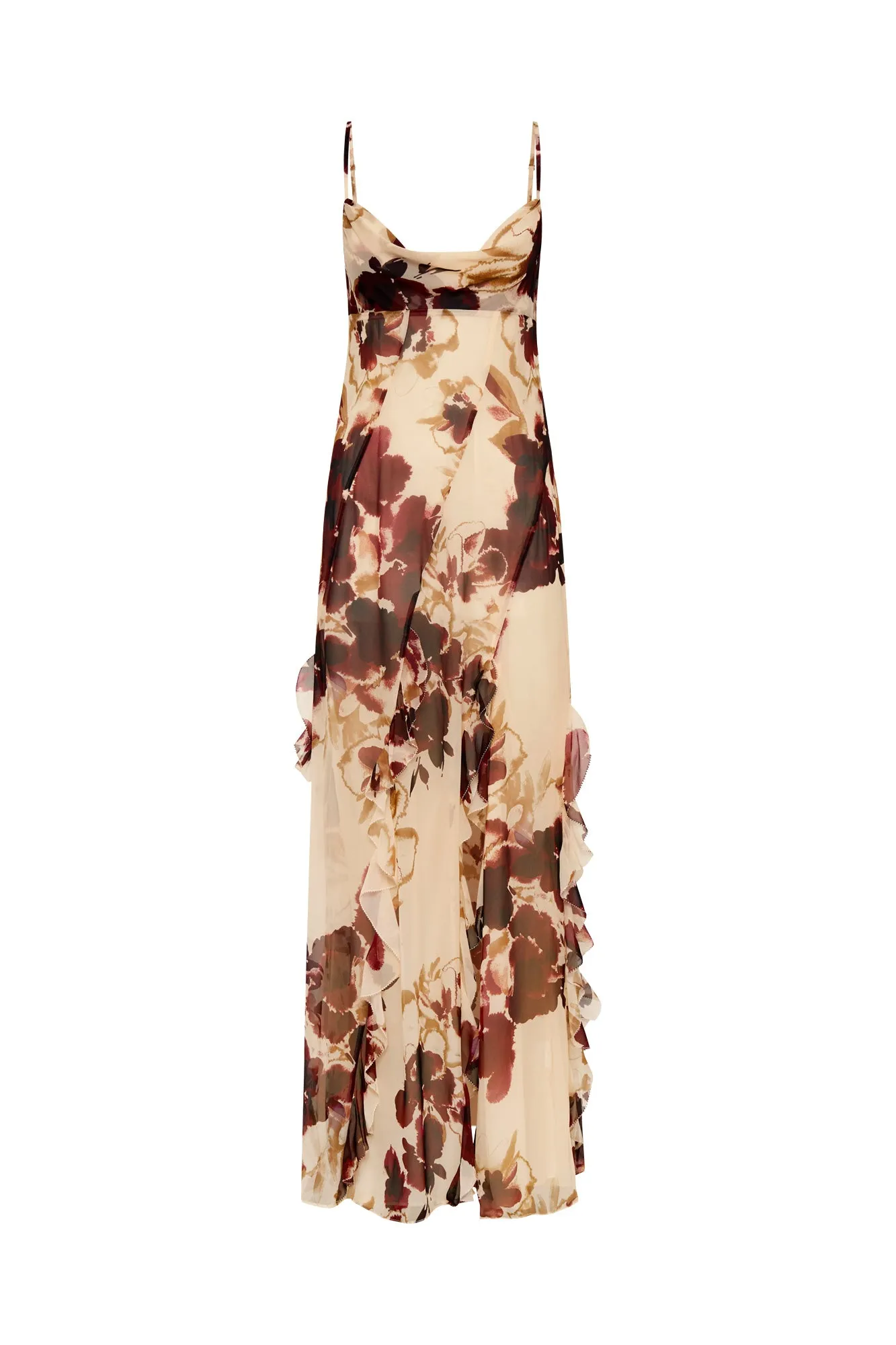 Kamila Gown - Watercolour Floral Ivory