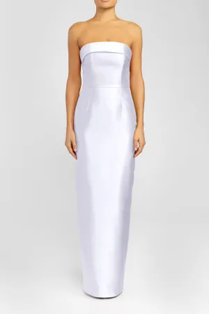 Kelly Silk and Wool Column Gown