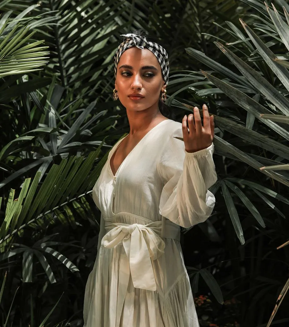 Khara Kapas   -   Daydream White slit dress  - Another Day in Paradise