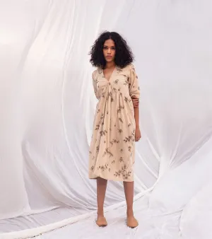 Khara Kapas   I   Terra Dress     Sienna Collection Cream Floral KK-PF21-03