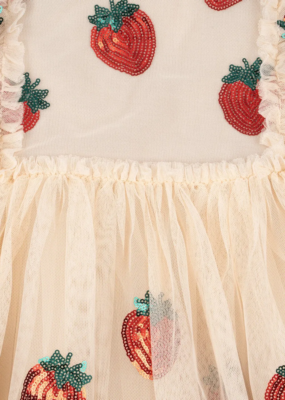 Konges Slojd Yvoone Frill Dress - Strawberry