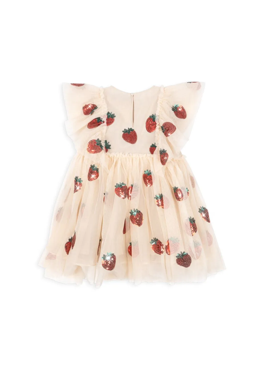 Konges Slojd Yvoone Frill Dress - Strawberry