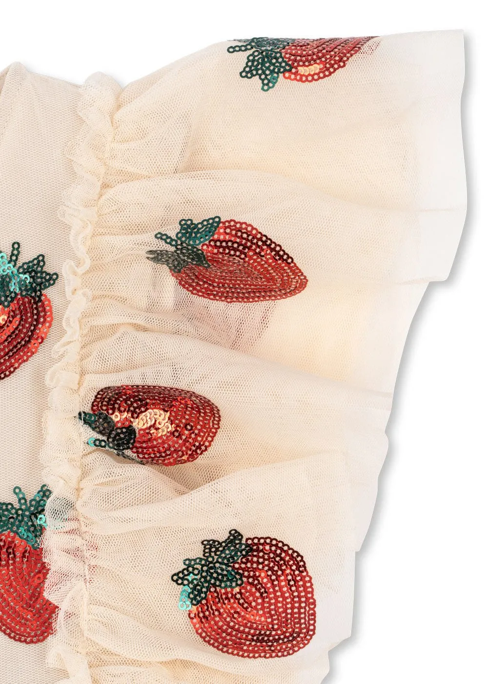 Konges Slojd Yvoone Frill Dress - Strawberry