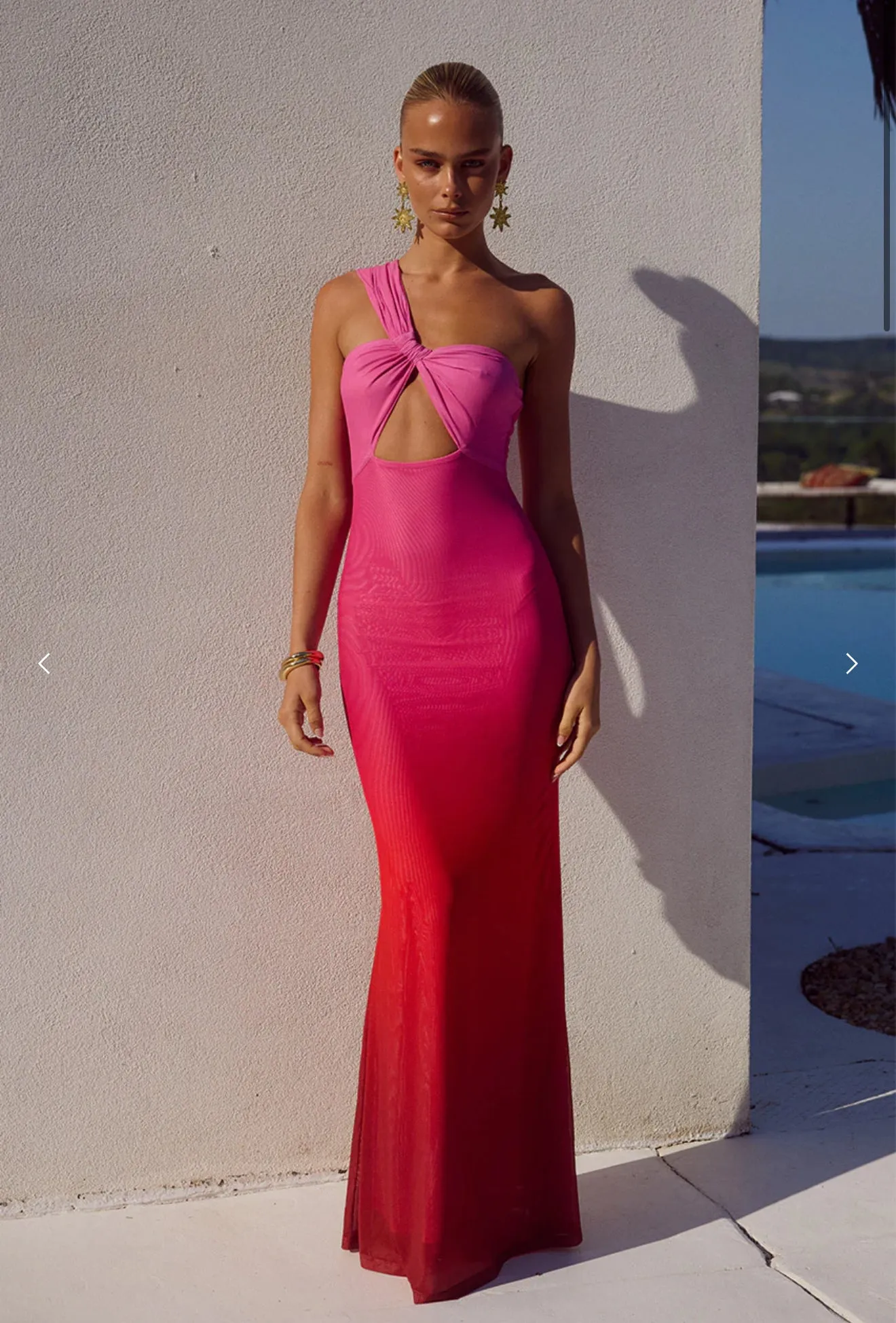 Kyree Maxi Dress- Pink Ombré