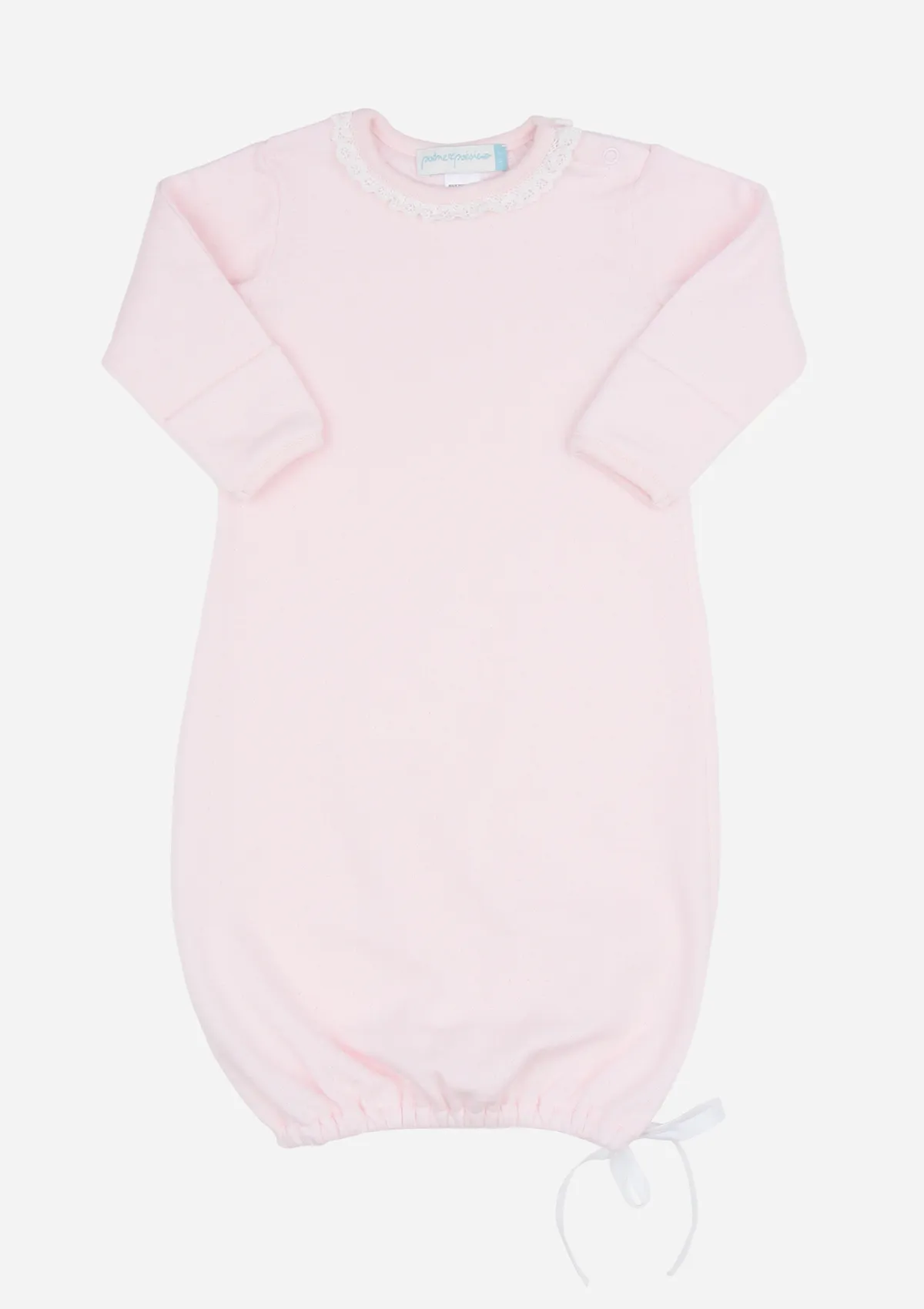 Lacey Daisy Baby Gown, Blush