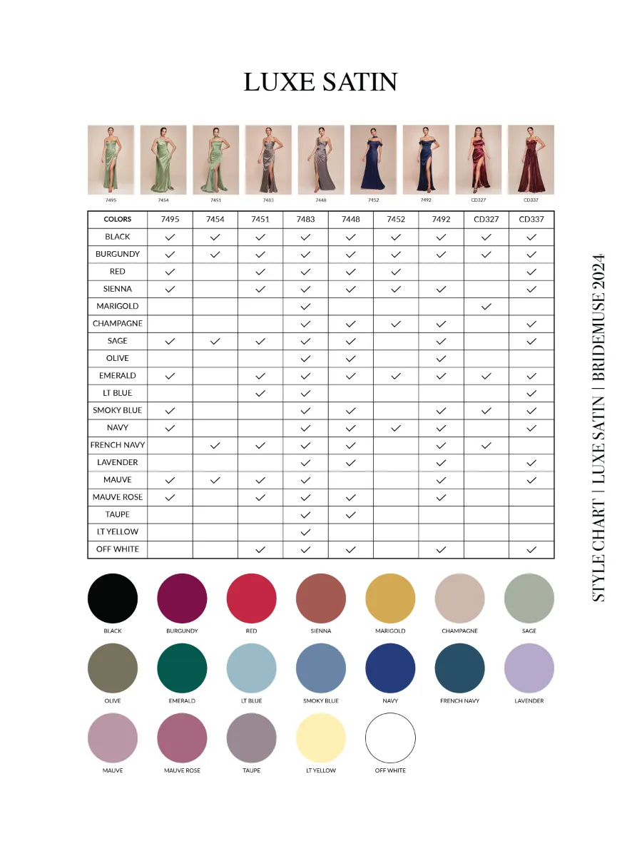 Ladivine 7495 Long Fitted Bustier Satin Draped Gown