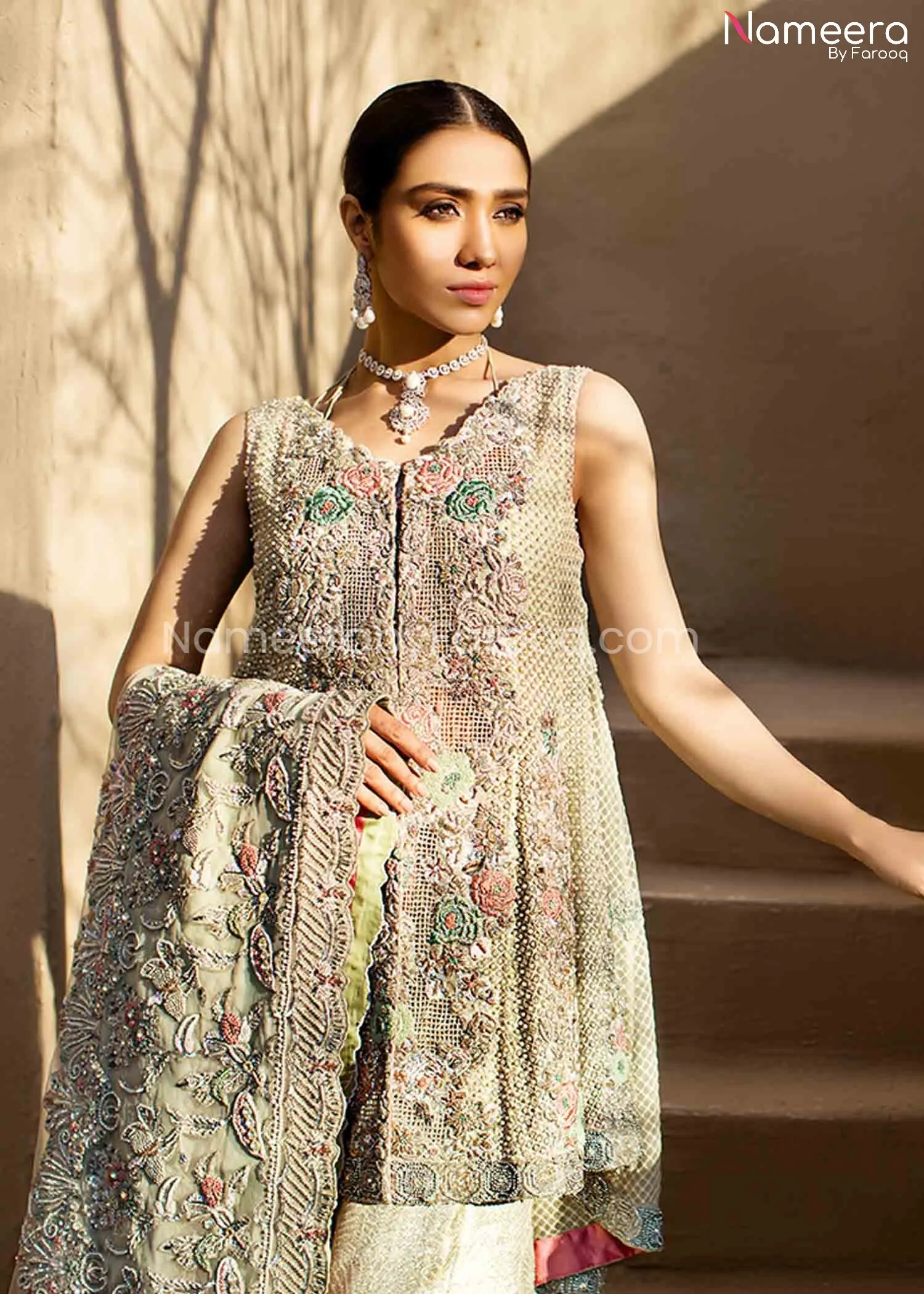 Latest Pakistani Dulhan Gharara for Wedding 2021 #BR158