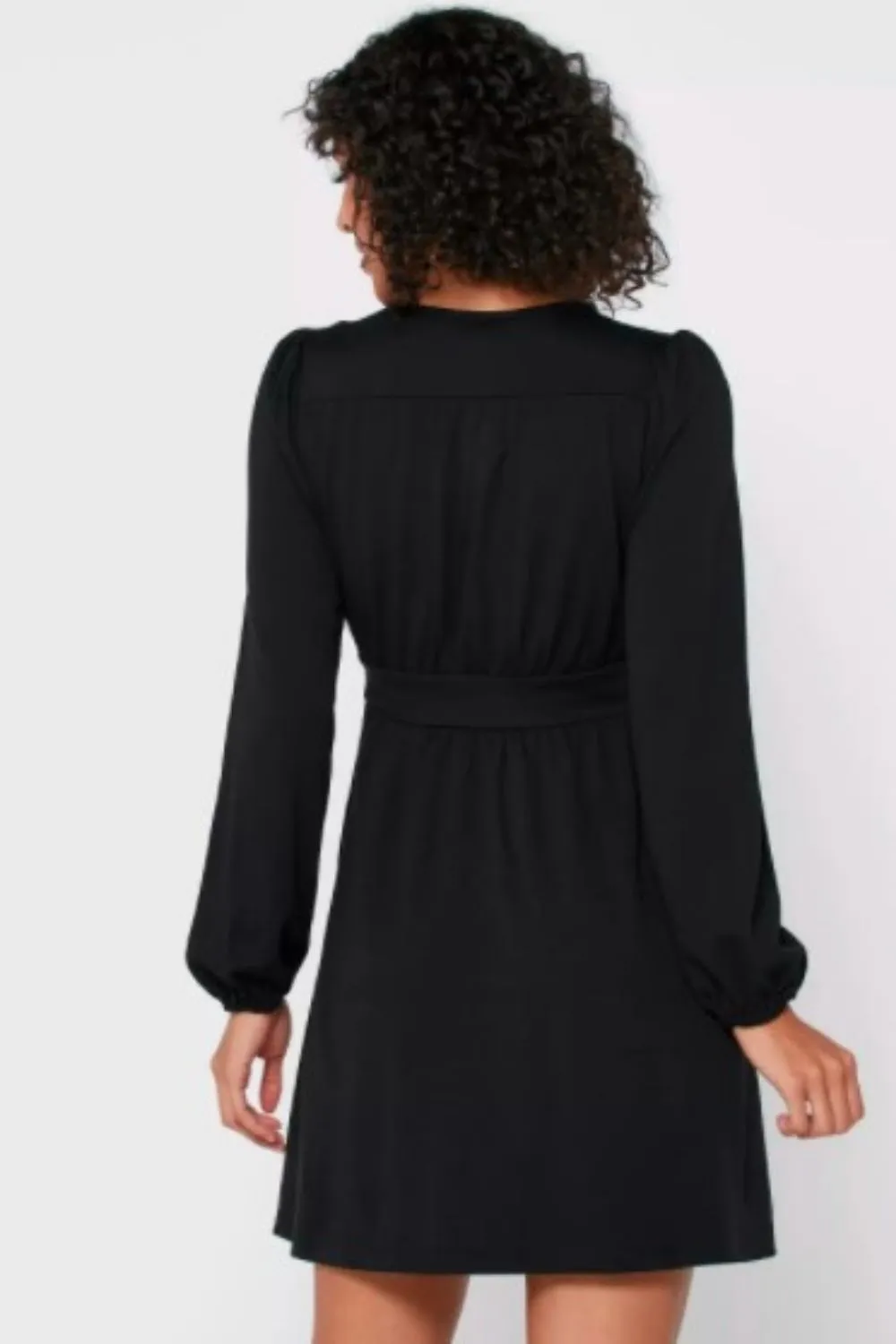 Let It Go Black Full Sleeve Dress