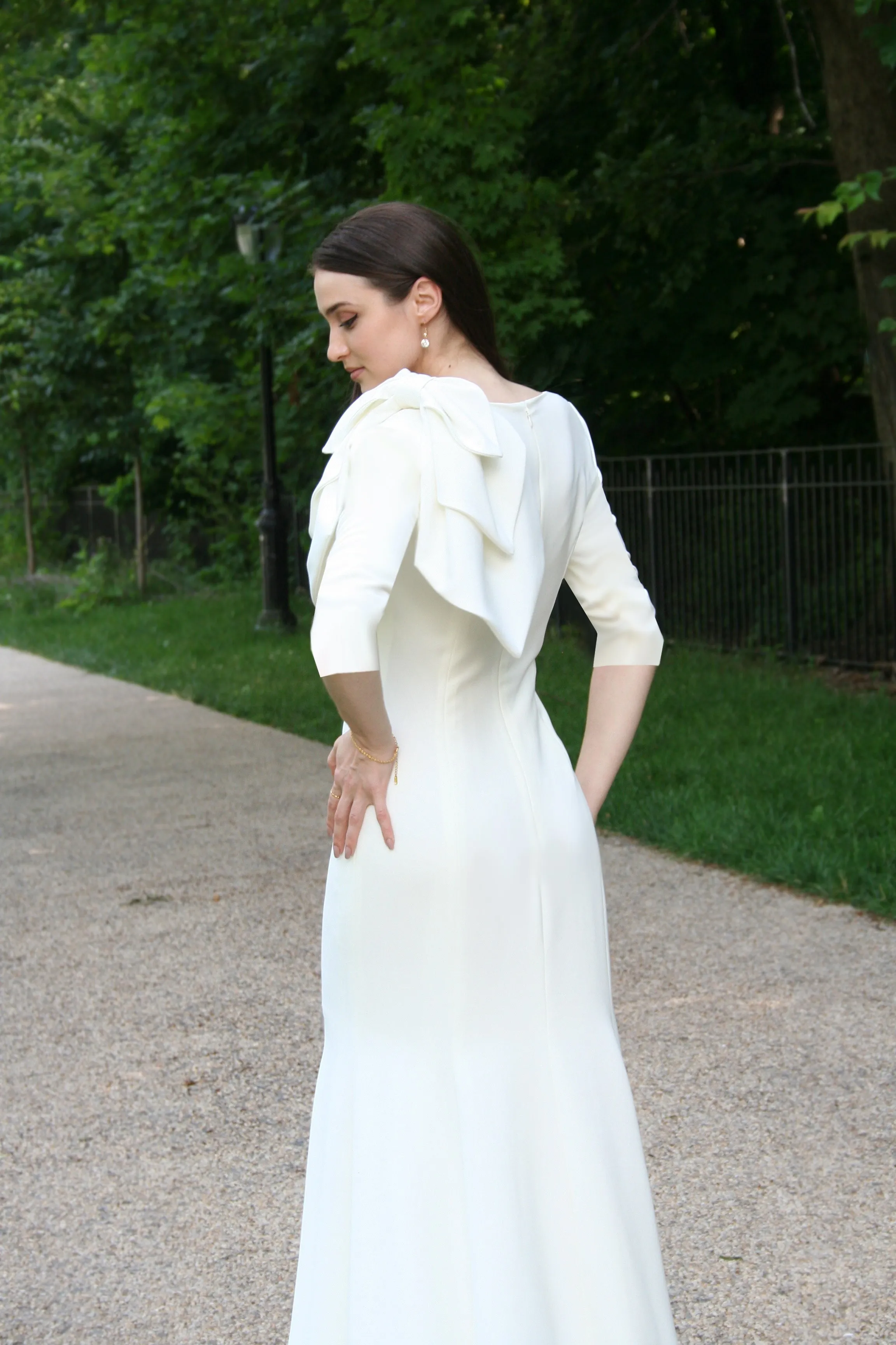 Lilinoe Orange Modest Gown
