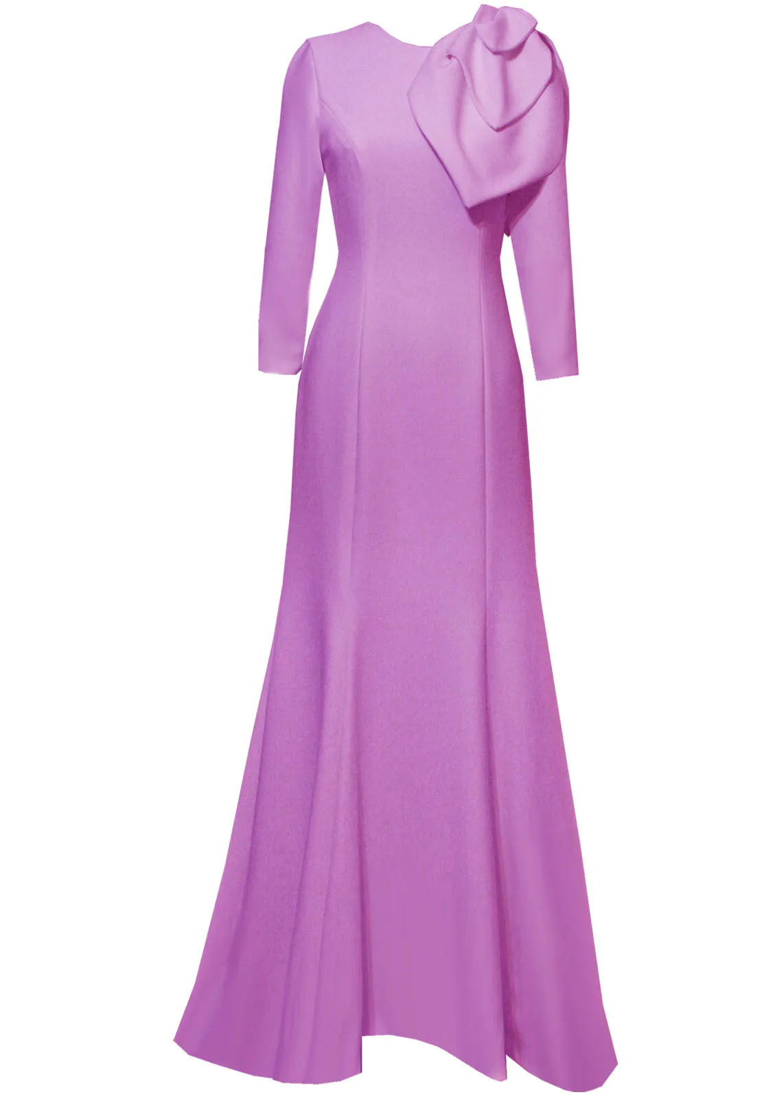 Lilinoe Orange Modest Gown