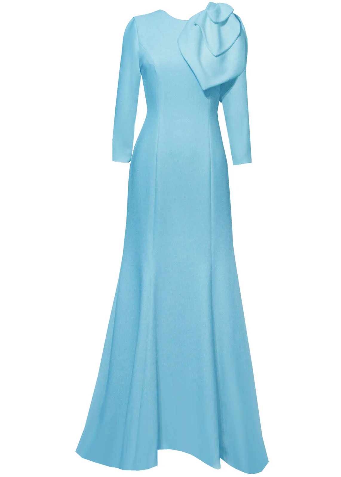 Lilinoe Orange Modest Gown