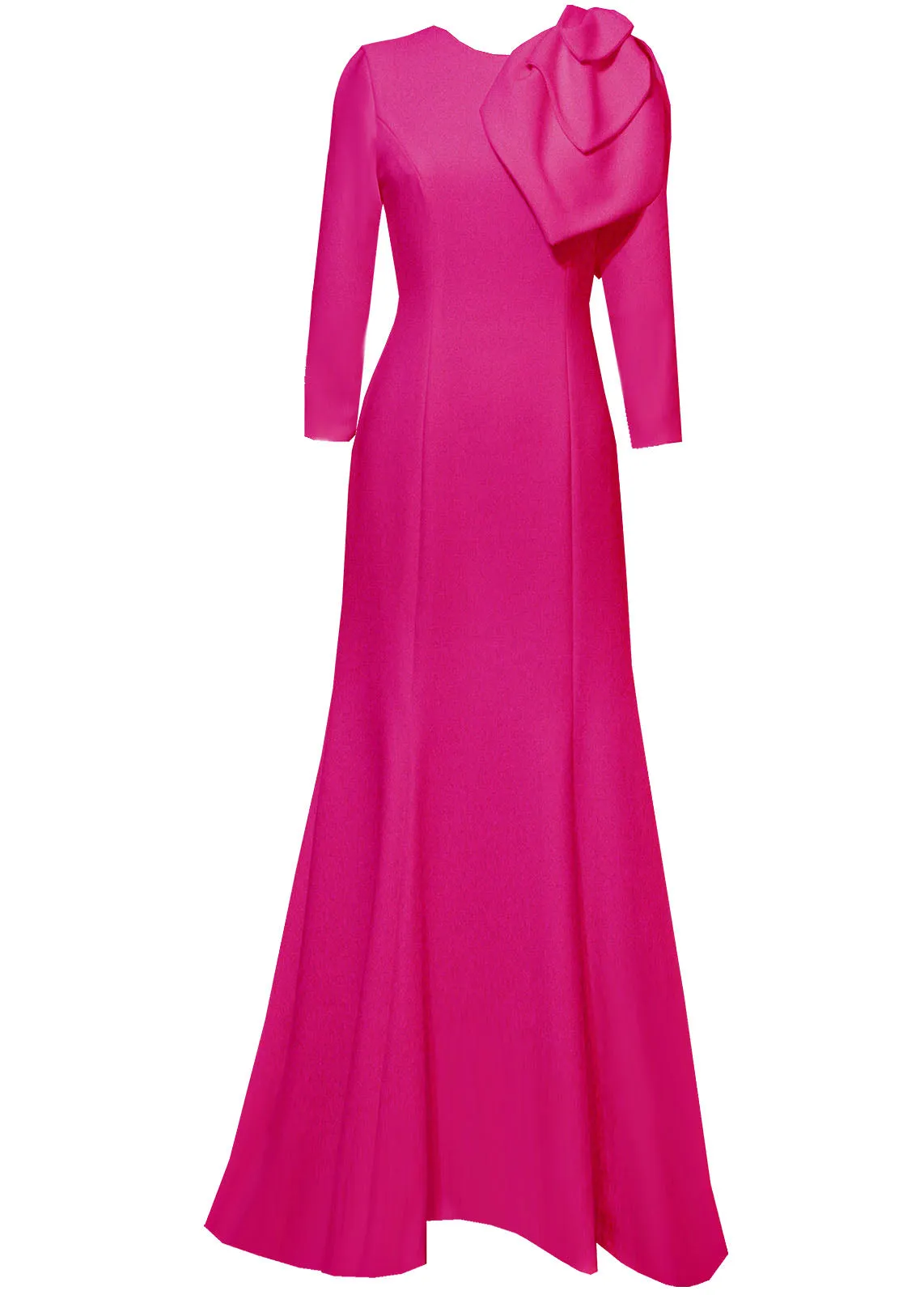 Lilinoe Orange Modest Gown