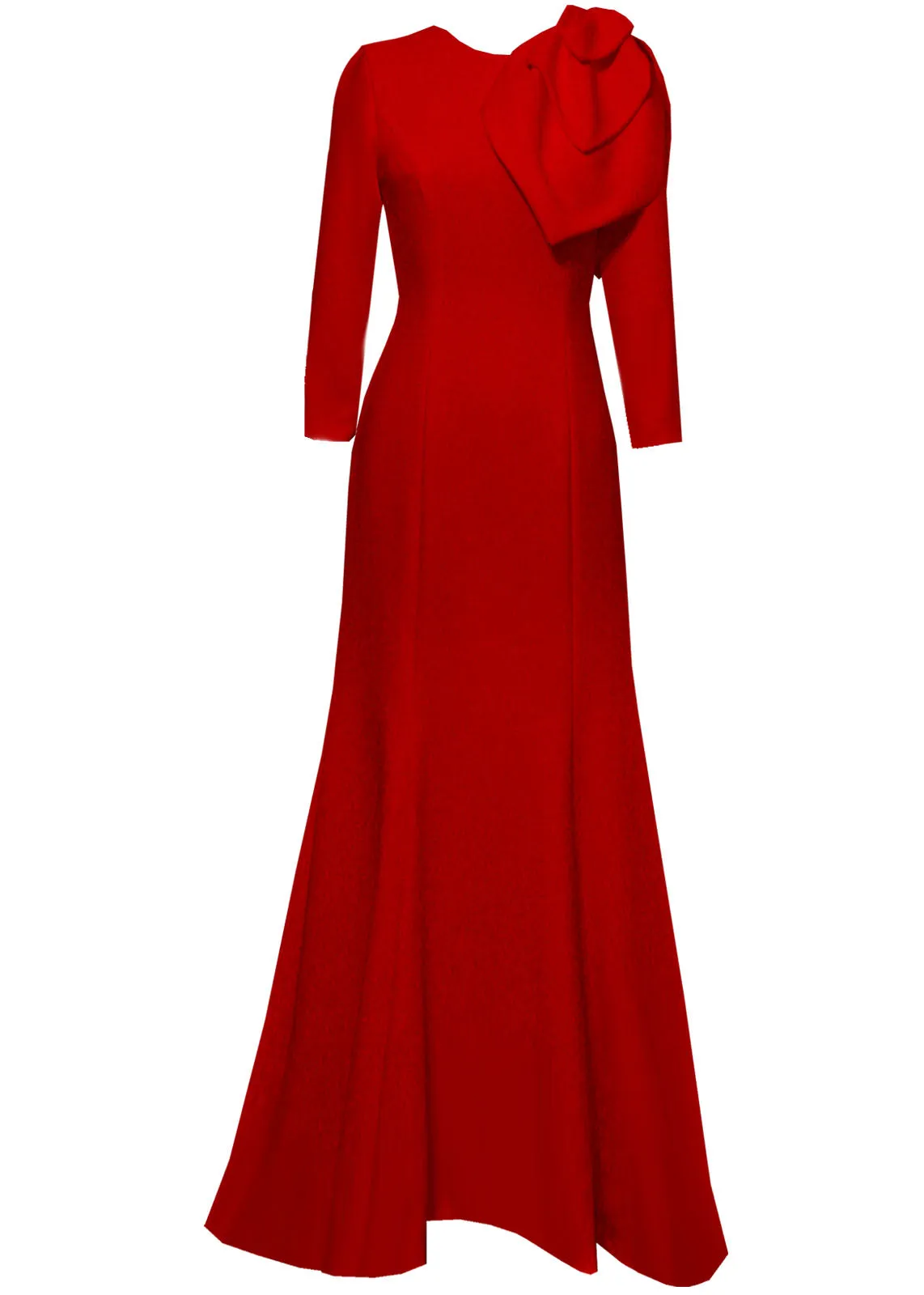 Lilinoe Orange Modest Gown