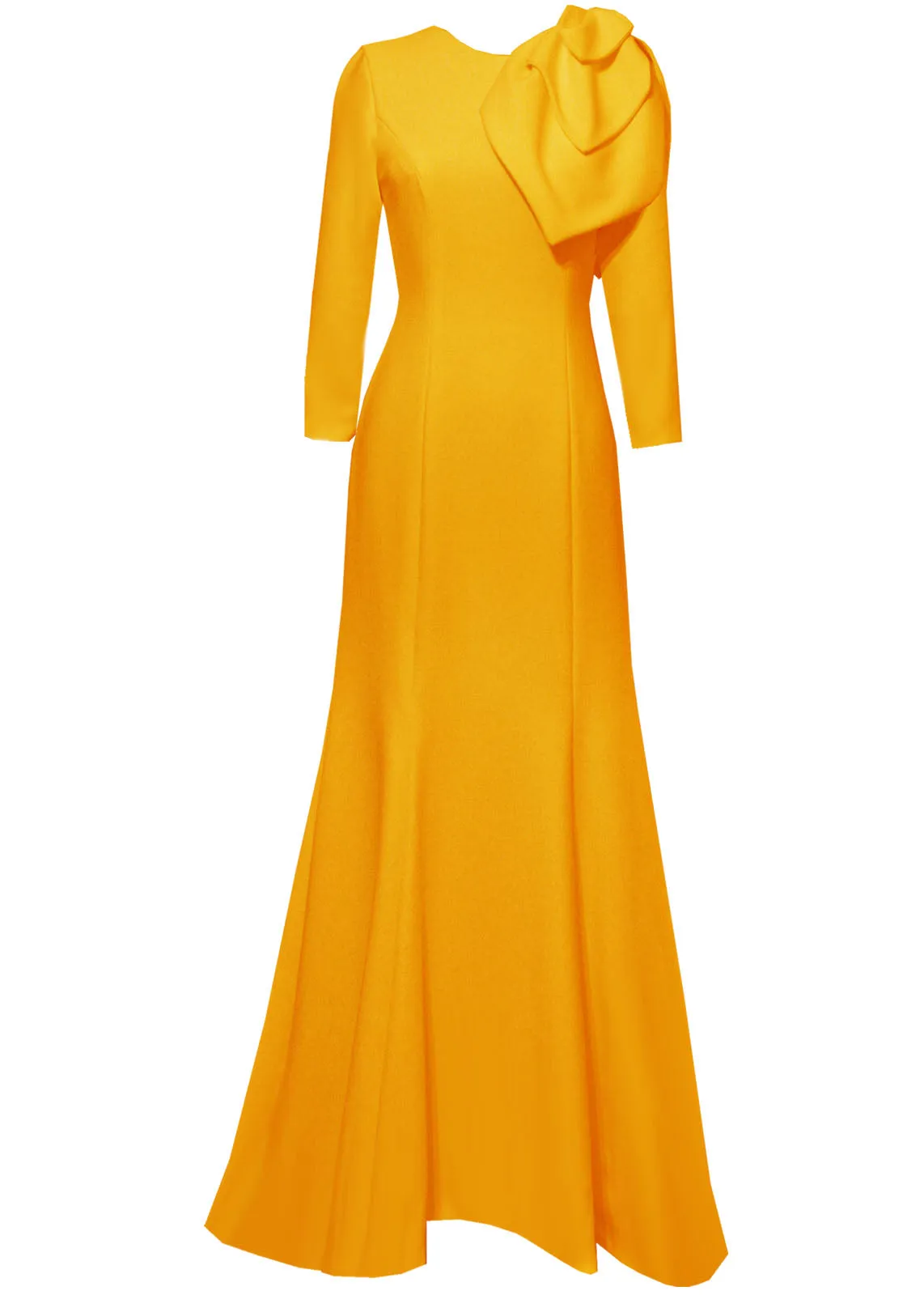 Lilinoe Orange Modest Gown