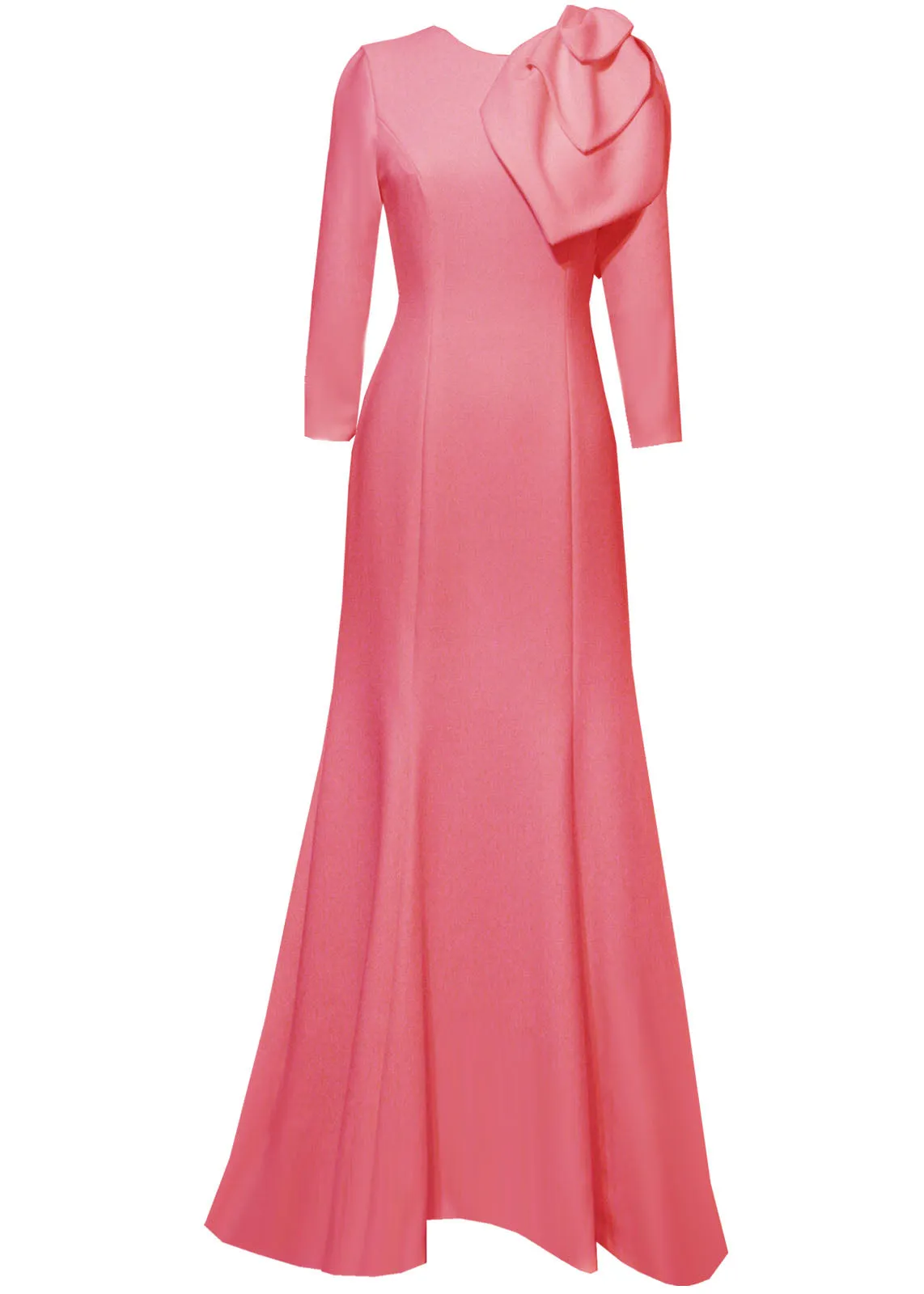 Lilinoe Orange Modest Gown