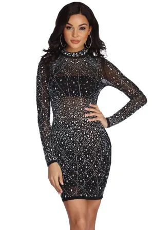 Lorelei Formal Heat Charming Stone Mini Dress