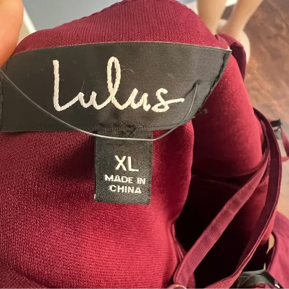 Lulus Loving You Forever Burgundy Sequin Lace Pleated Maxi Dress