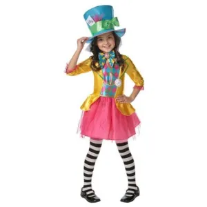 Mad Hatter Girls Deluxe Costume Size 3 5.