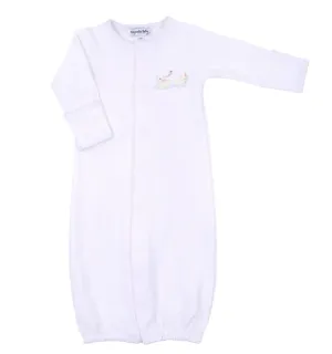 Magnolia Baby Duck Pink Embroidered Converter Gown